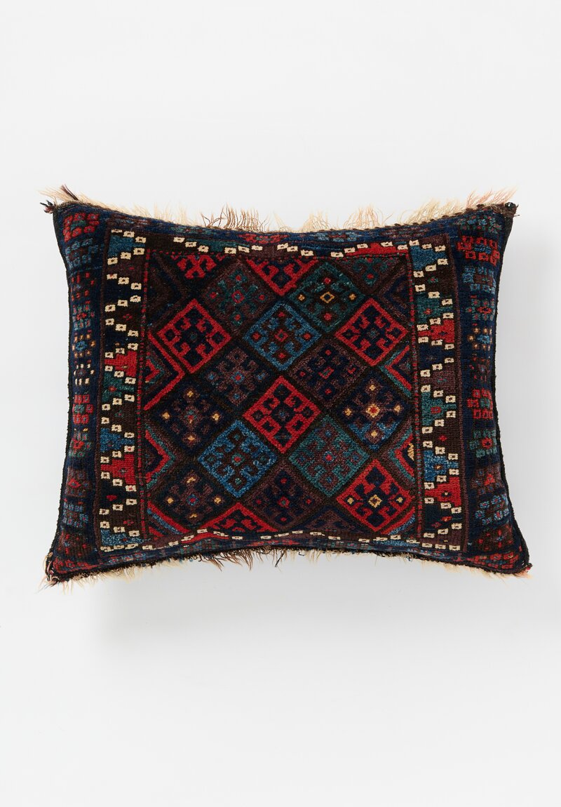 Antique & Vintage Persian Shiraz Rug Pillow Circa 1930