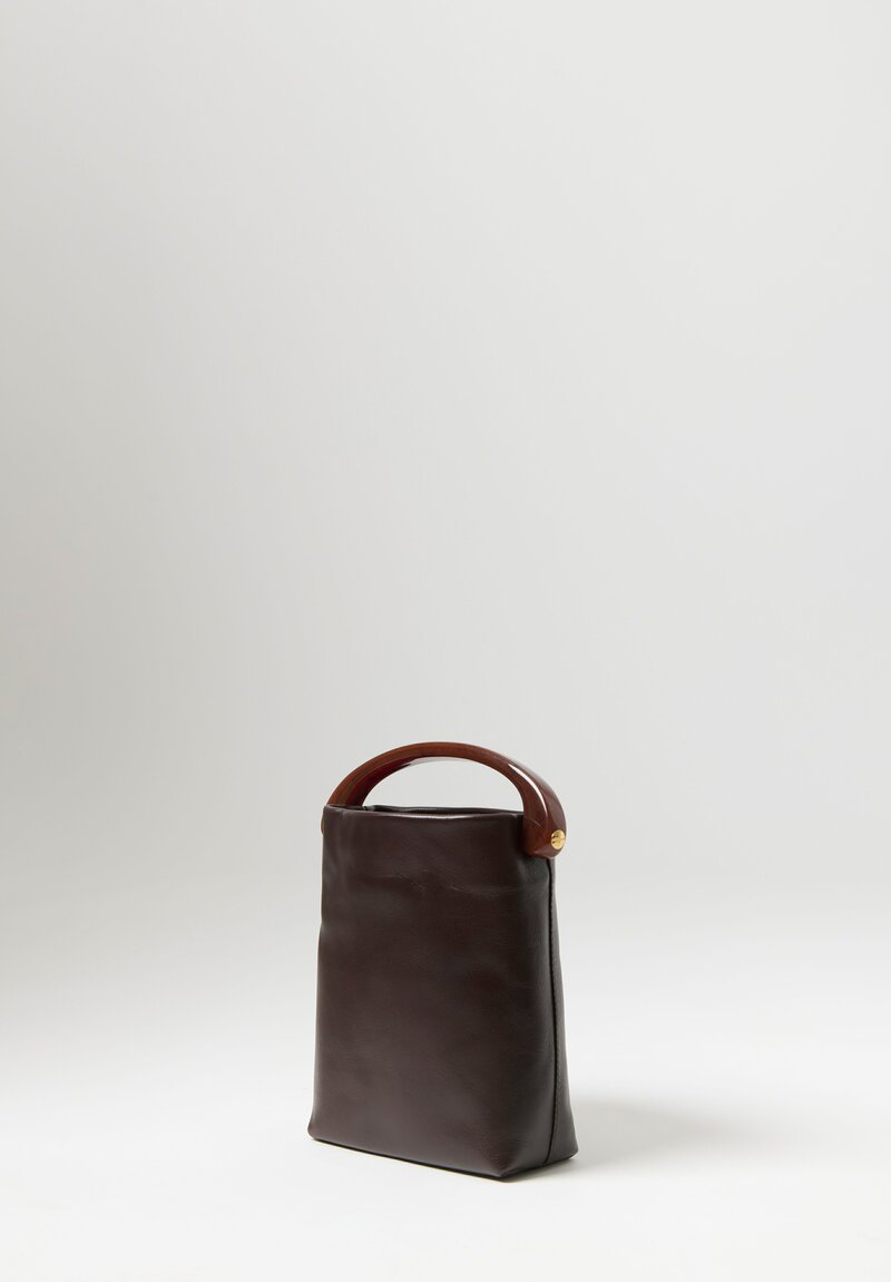 Dries Van Noten Crisp Leather Crossbody Bag in Brown	