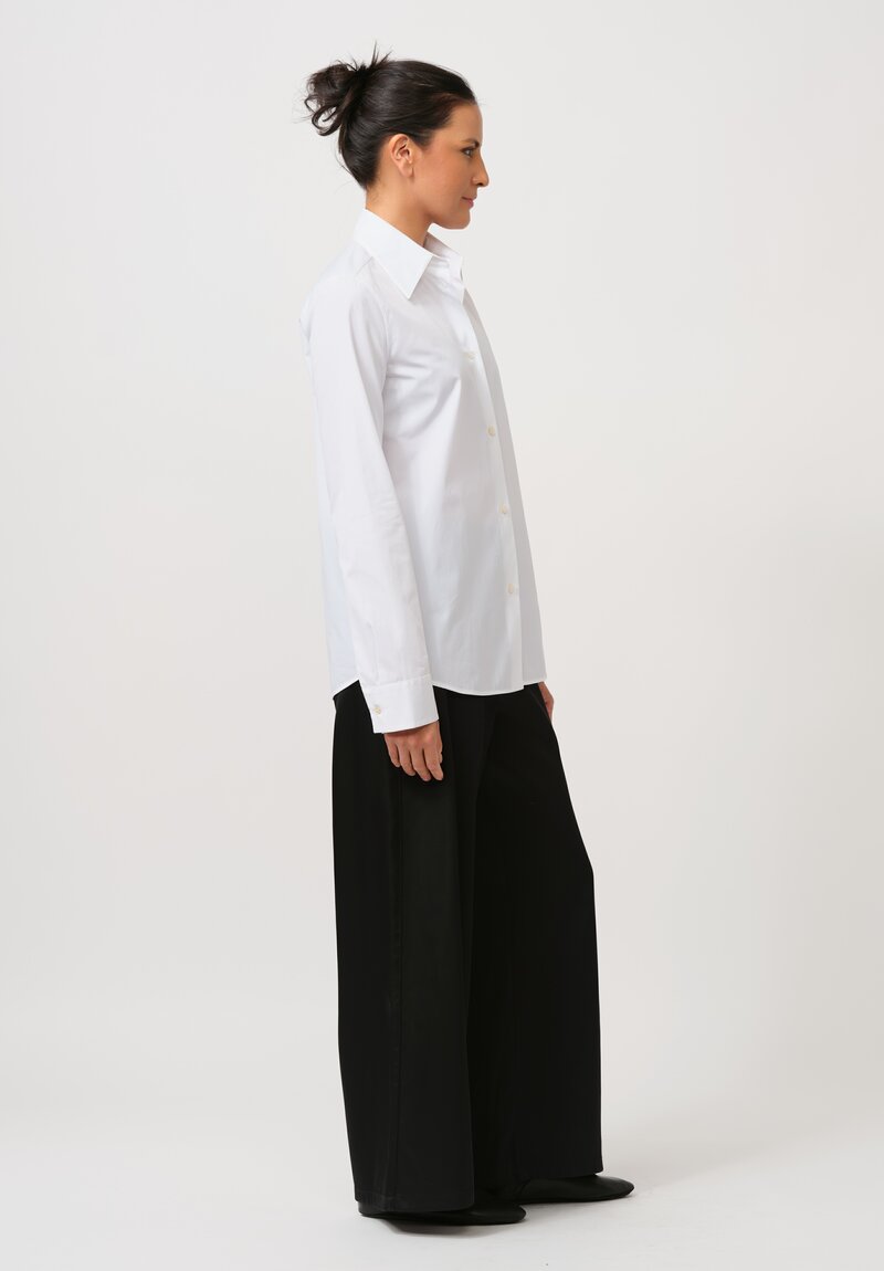 Jil Sander Organic Cotton Poplin W Shirt in Optic White	