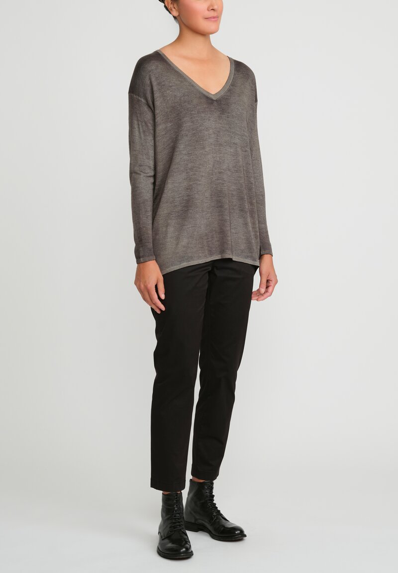 Avant Toi cashmere knitted jumper - Grey