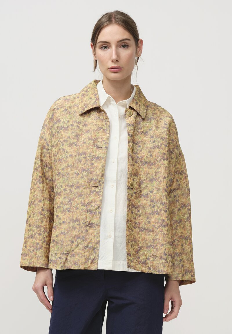 Casey Casey Linen Ikat Two Juliette Jacket in Khaki | Santa Fe Dry Goods .  Workshop . Wild Life