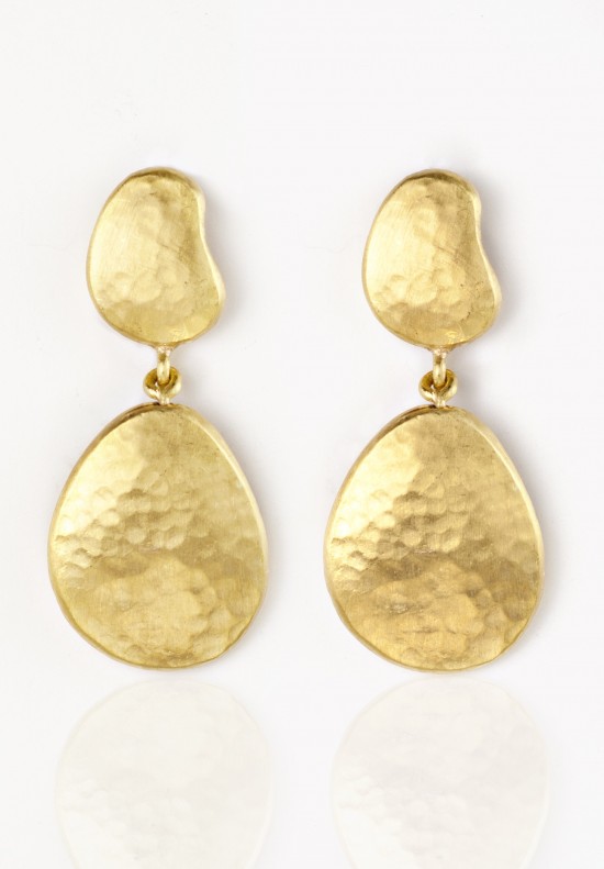 Lika Behar Double Drop Gold Earrings