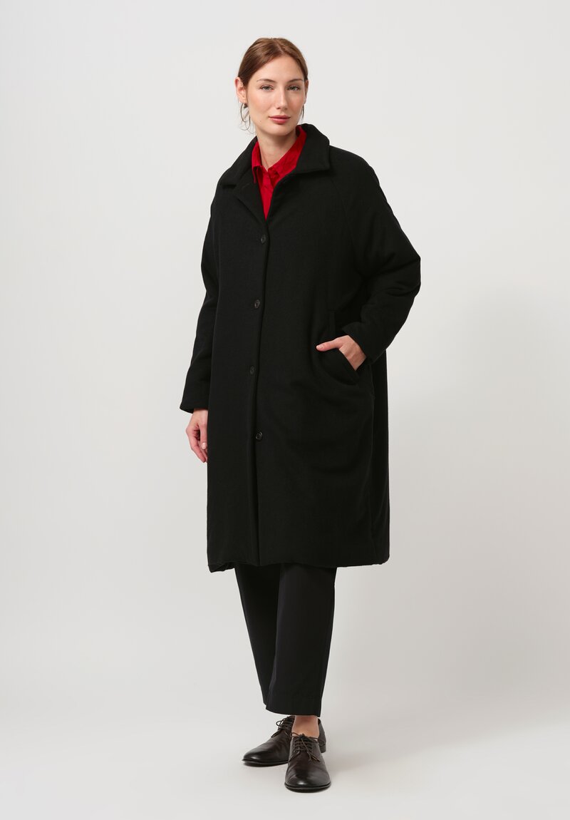 Casey Casey Cashmere Oliver Coat in Black	