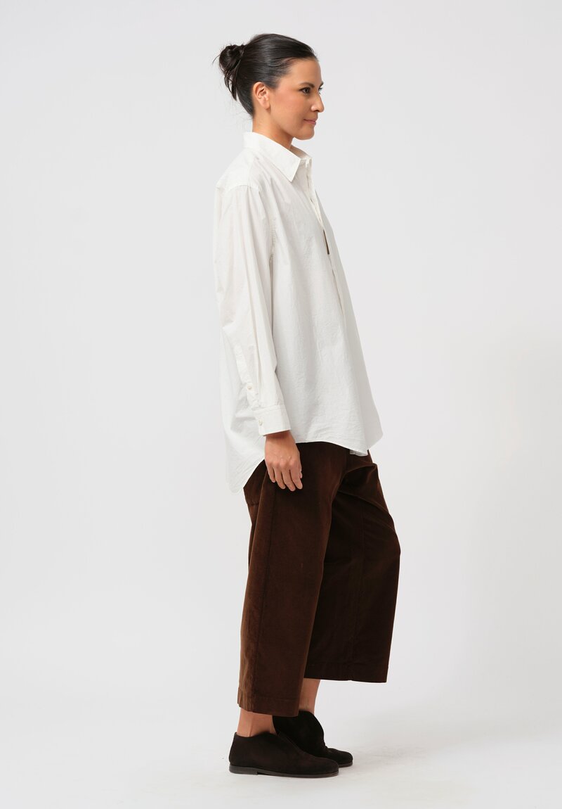 Kaval High Count Cotton Typewriter Daily Shirt in Off White	