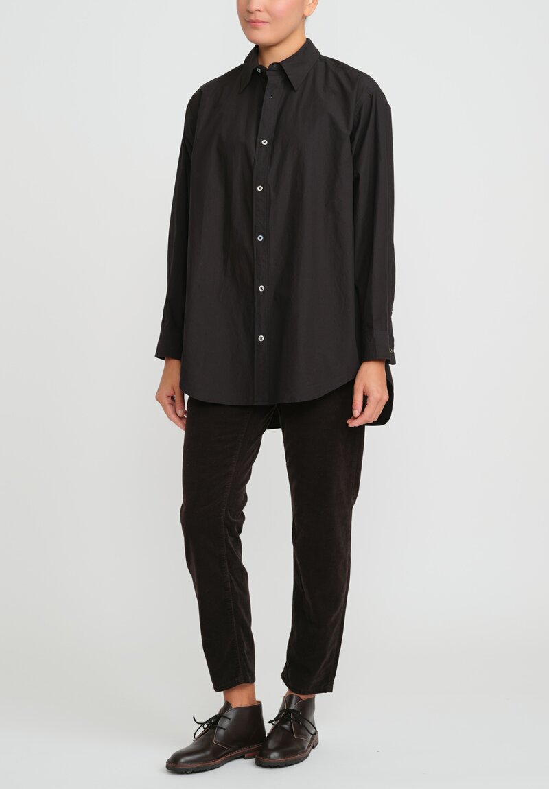 Kaval High Count Cotton Typewriter Daily Shirt in Black 
