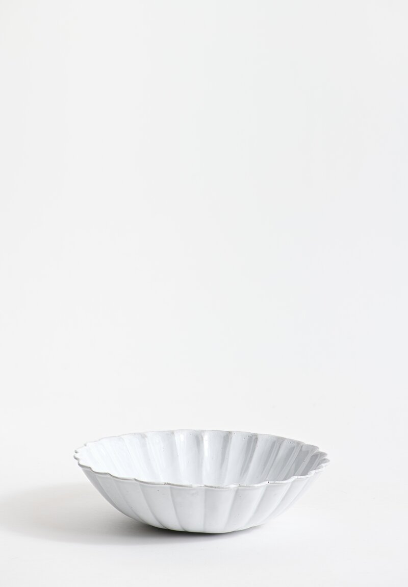 Astier de Villatte Peggy Salad Bowl in White	