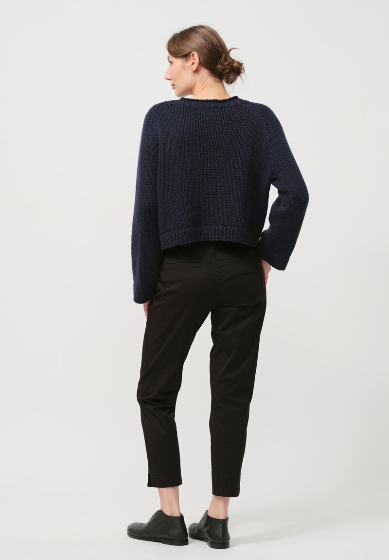 Wommelsdorff Cashmere Pepper Sweater in Atlantic Blue	