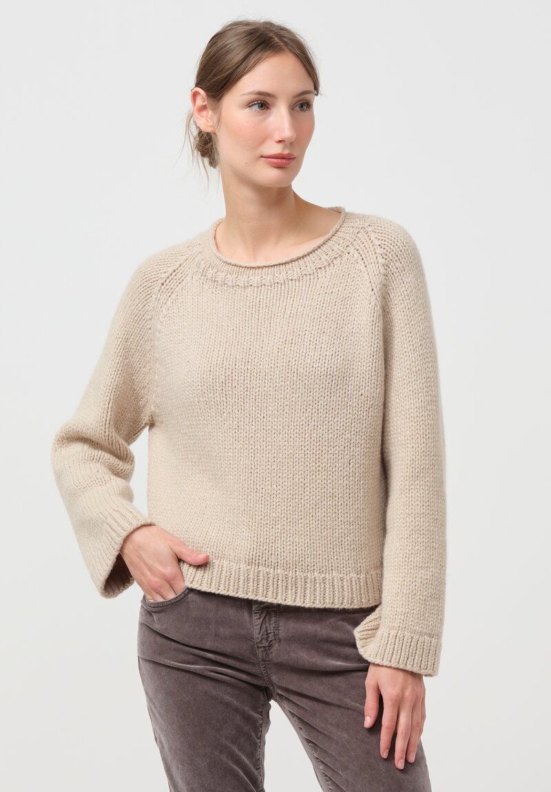 Wommelsdorff Cashmere Pepper Sweater in Sand Beige	