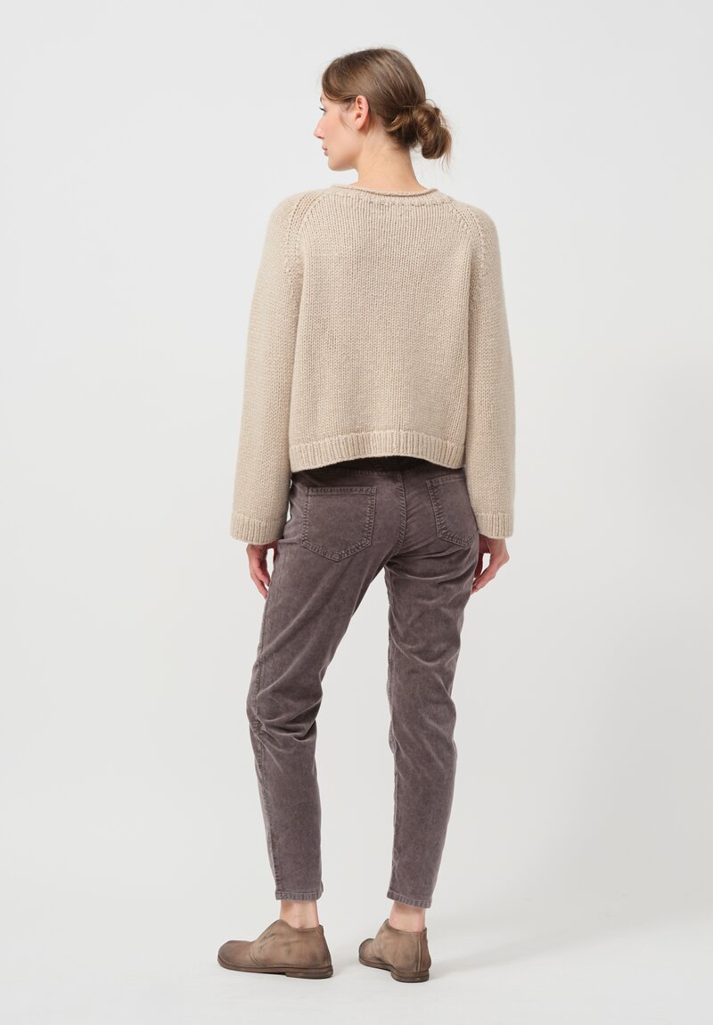 Wommelsdorff Cashmere Pepper Sweater in Sand Beige	