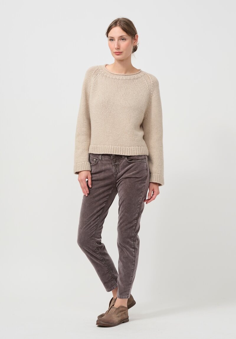 Wommelsdorff Cashmere Pepper Sweater in Sand Beige	