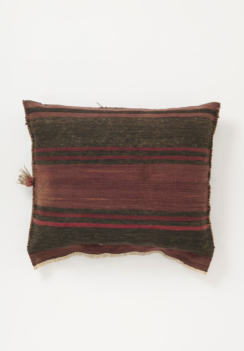 Vintage Handwoven Baluch Saddle Rug Pillow	