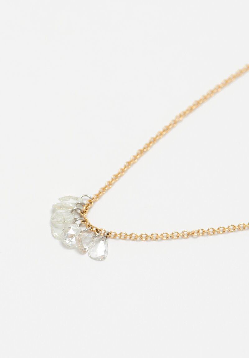 Tap by Todd Pownell 18k Cable Chain Necklace with 7 Rose Cut Diamonds