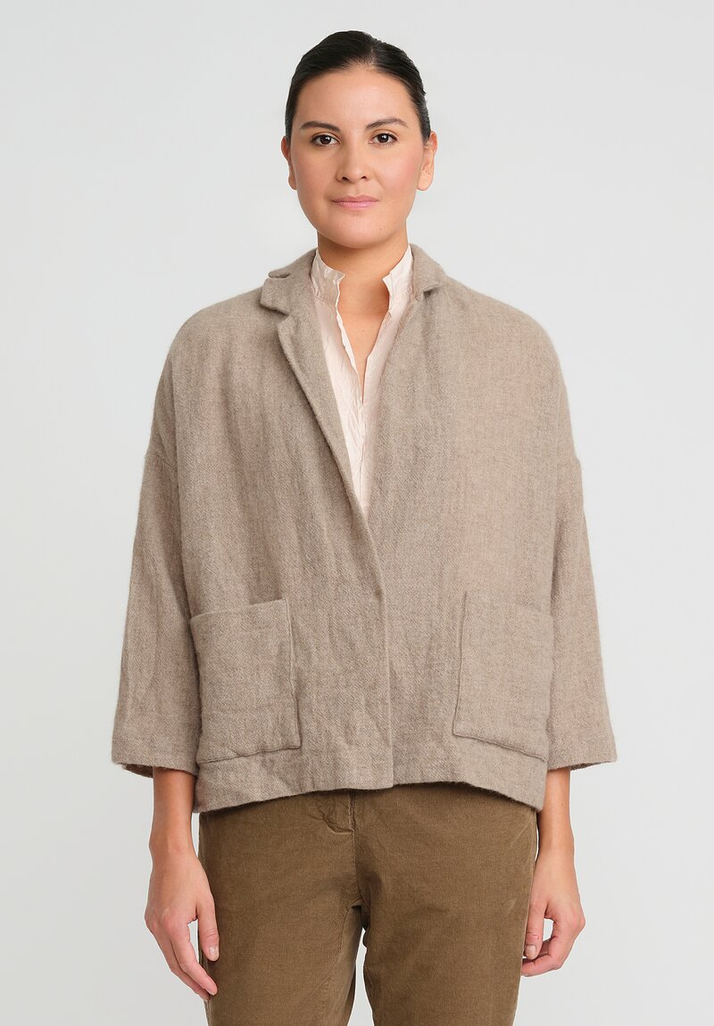 Daniela Gregis Cashmere Giacca Gladiolo Note Lavata Jacket in