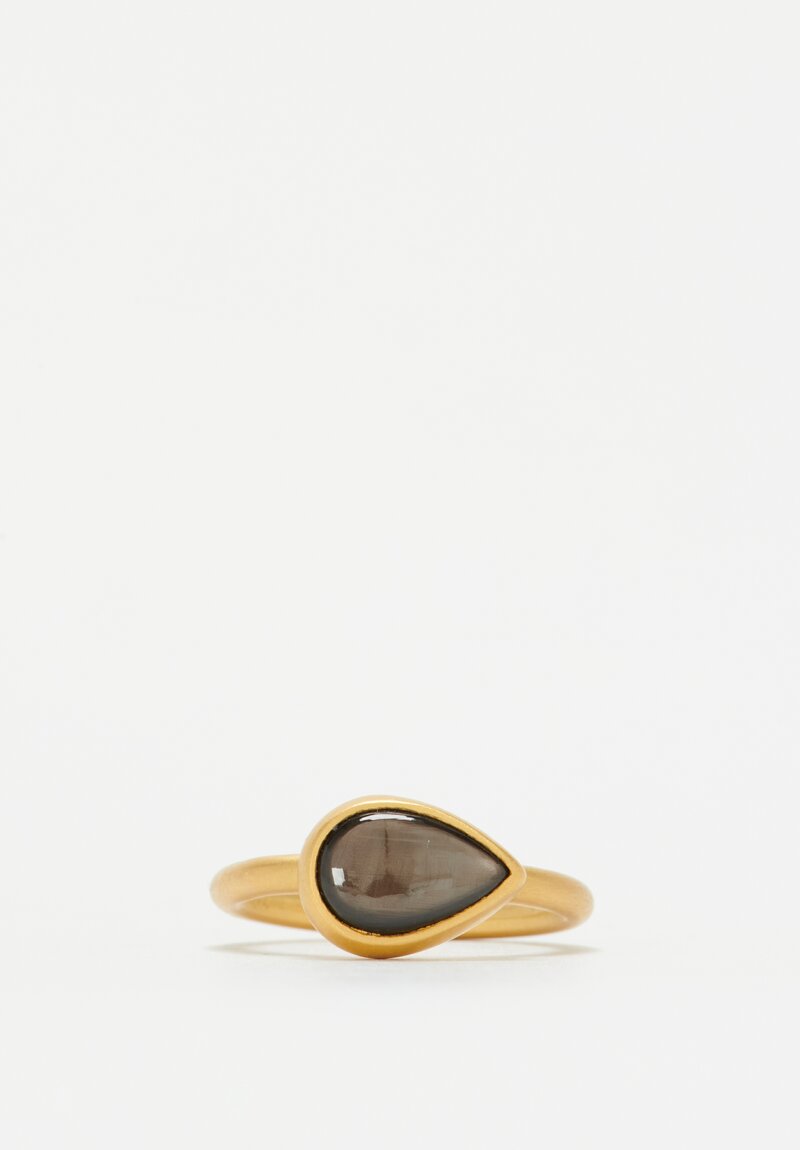 Denise Betesh 20K, 22K, Chocolate Star Sapphire Ring 2.8 cts