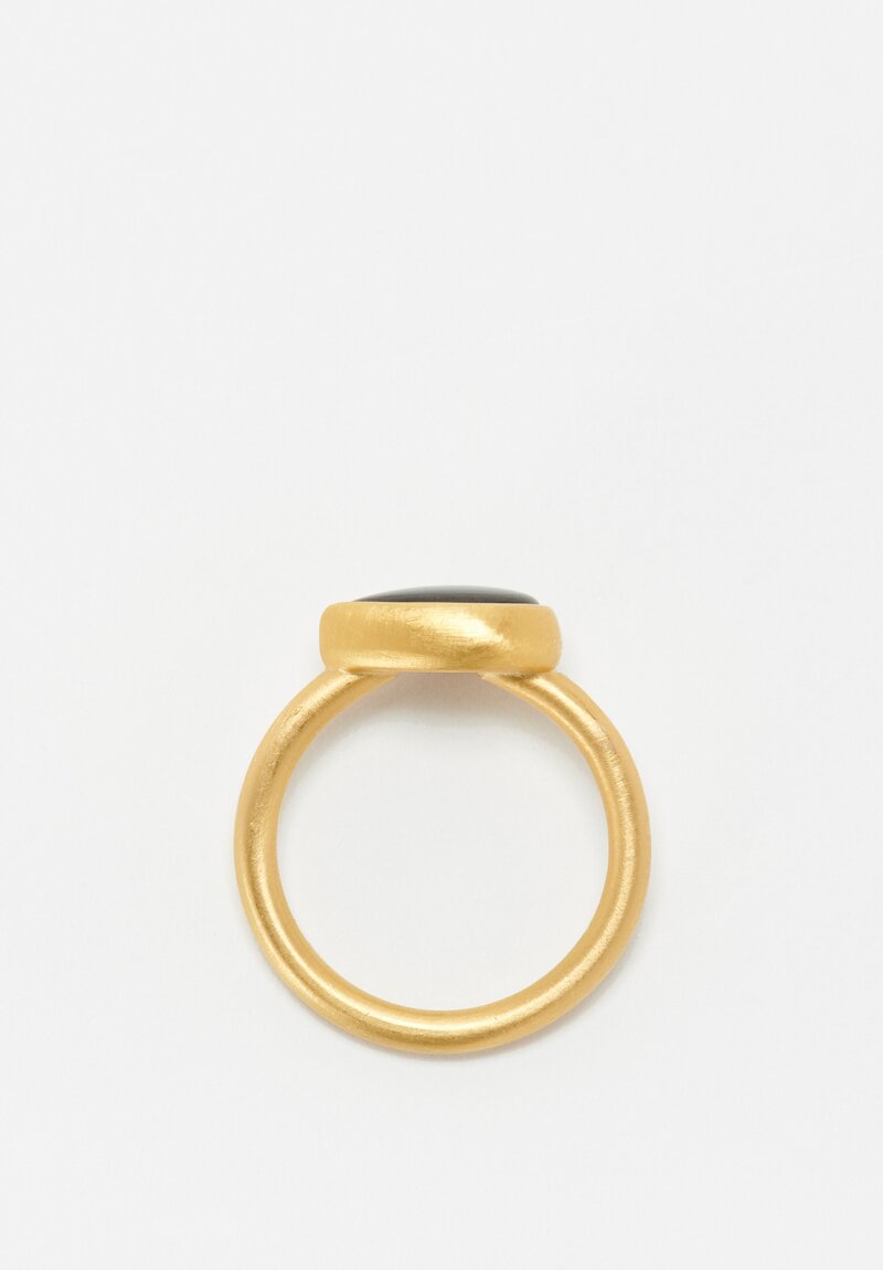 Denise Betesh 20K, 22K, Chocolate Star Sapphire Ring 2.8 cts