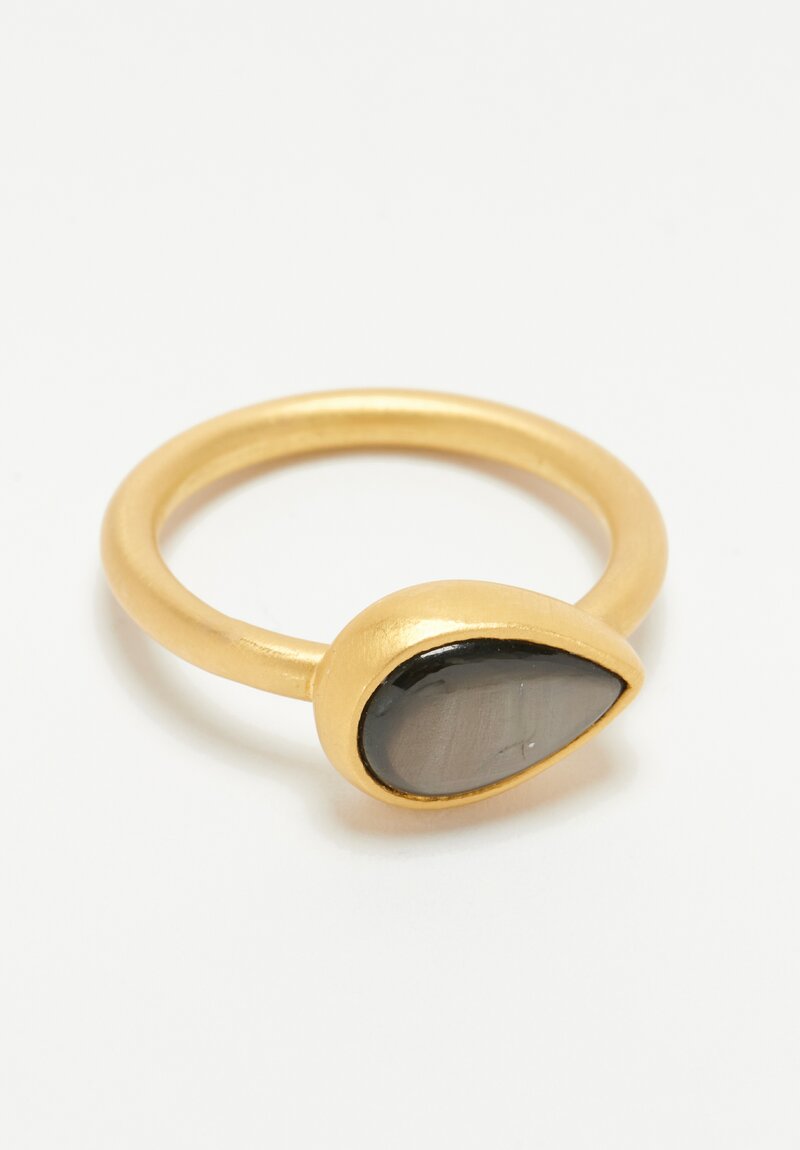 Denise Betesh 20K, 22K, Chocolate Star Sapphire Ring 2.8 cts