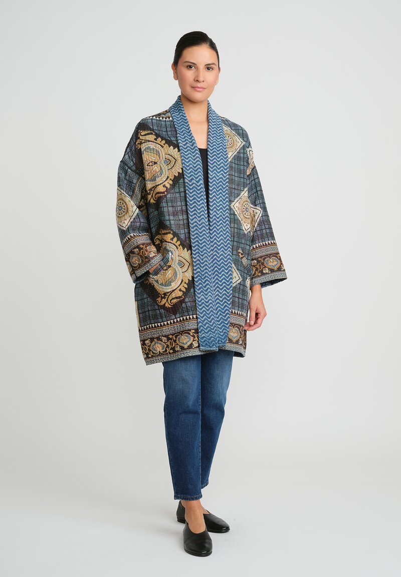 Mieko Mintz Vintage Cotton Kantha Haori Jacket