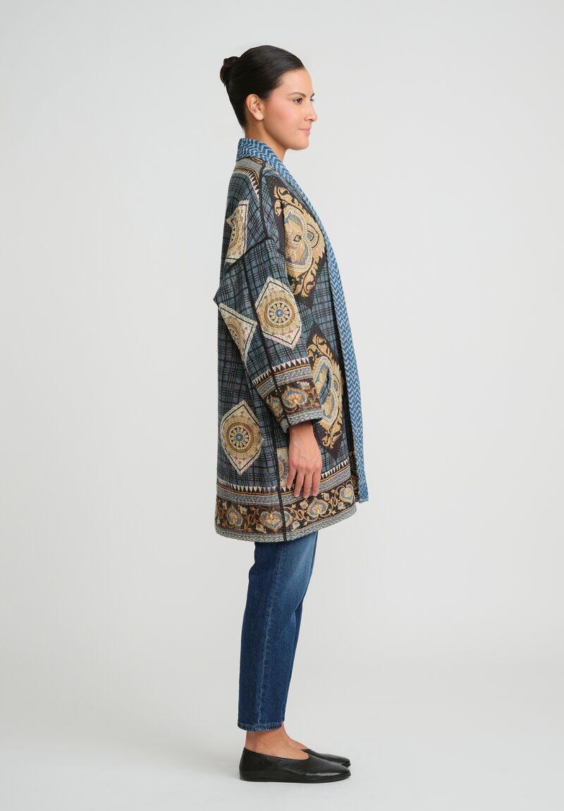 Mieko Mintz Vintage Cotton Kantha Haori Jacket