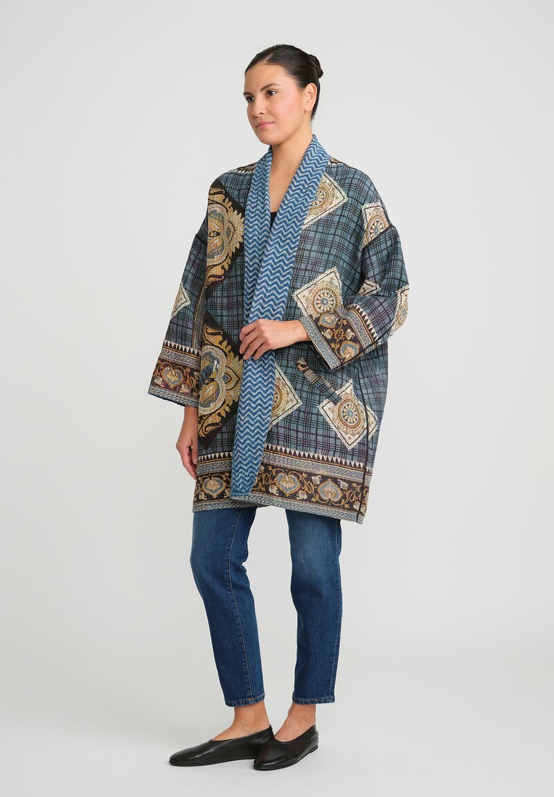 Mieko Mintz Vintage Cotton Kantha Haori Jacket