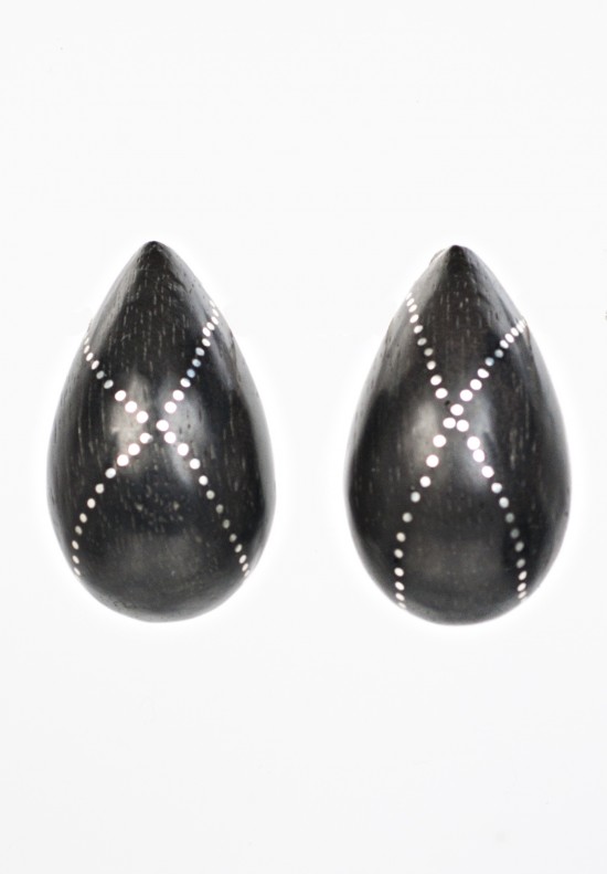 Patricia Von Musulin Tear Drop Clip On Earrings