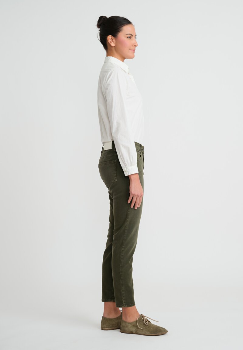 Closed Baker Cropped Narrow Jeans in Green Weed