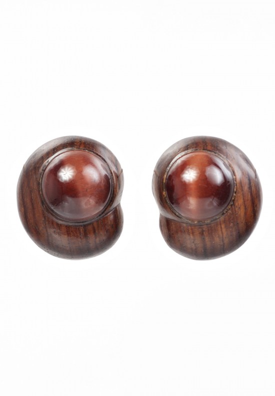 Patricia Von Musulin Tiger Eye Clip On Earrings