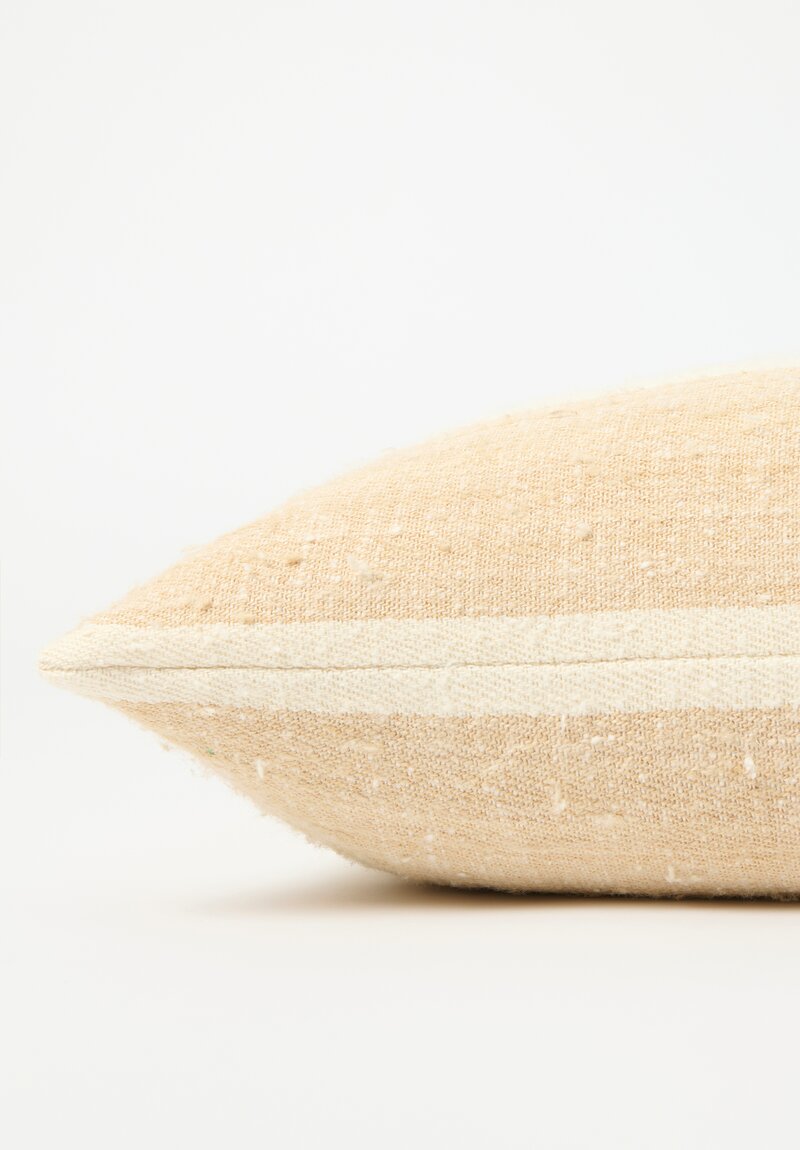 The House of Lyria Silk & Linen Chlore Pillow in Natural