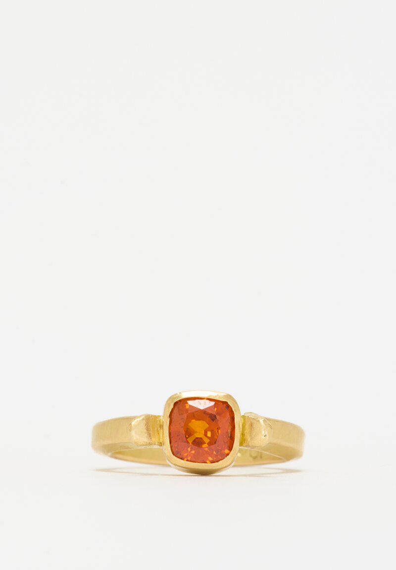 Greig Porter 18k, Orange Sapphire Ring	