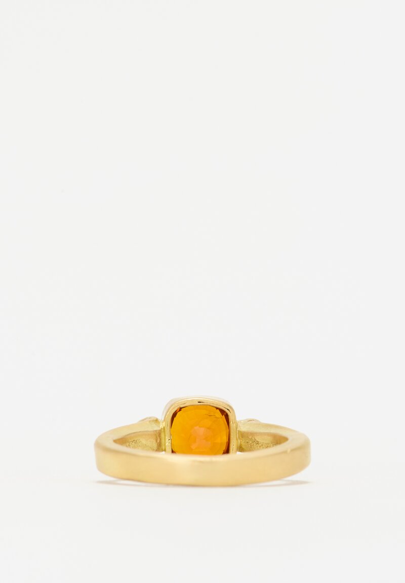 Greig Porter 18k, Orange Sapphire Ring	