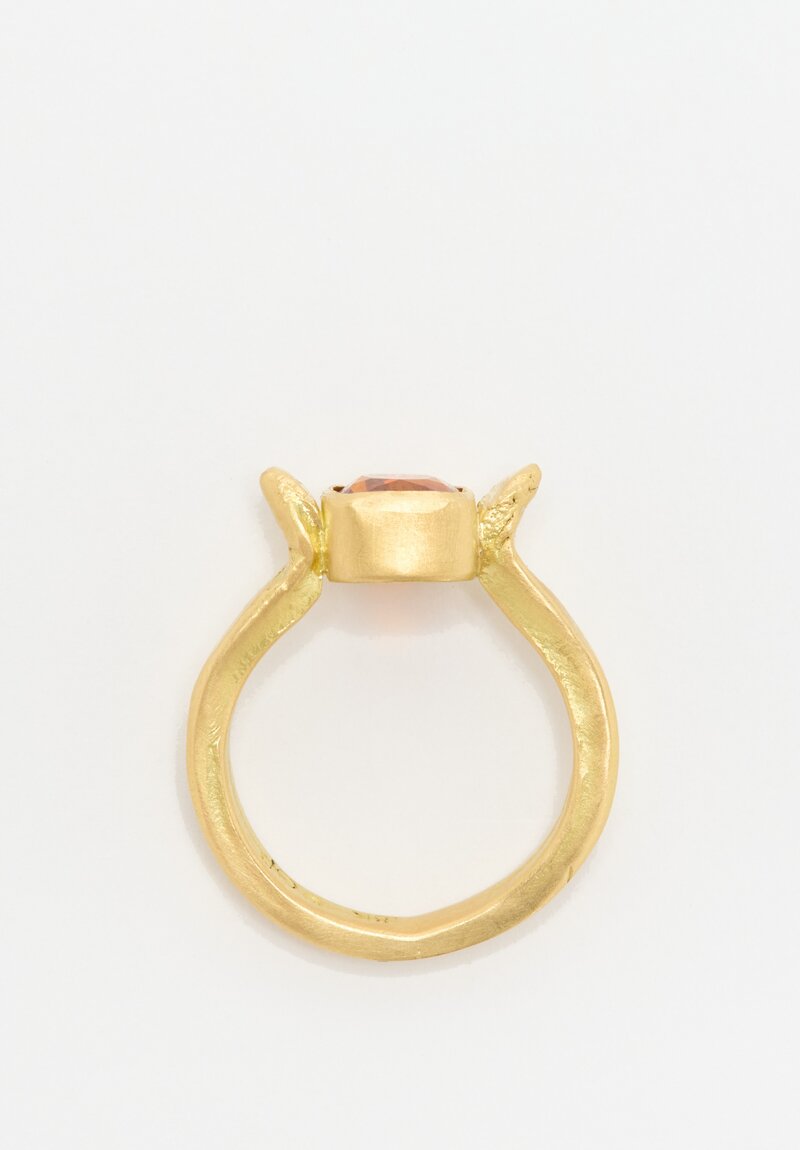 Greig Porter 18k, Orange Sapphire Ring	