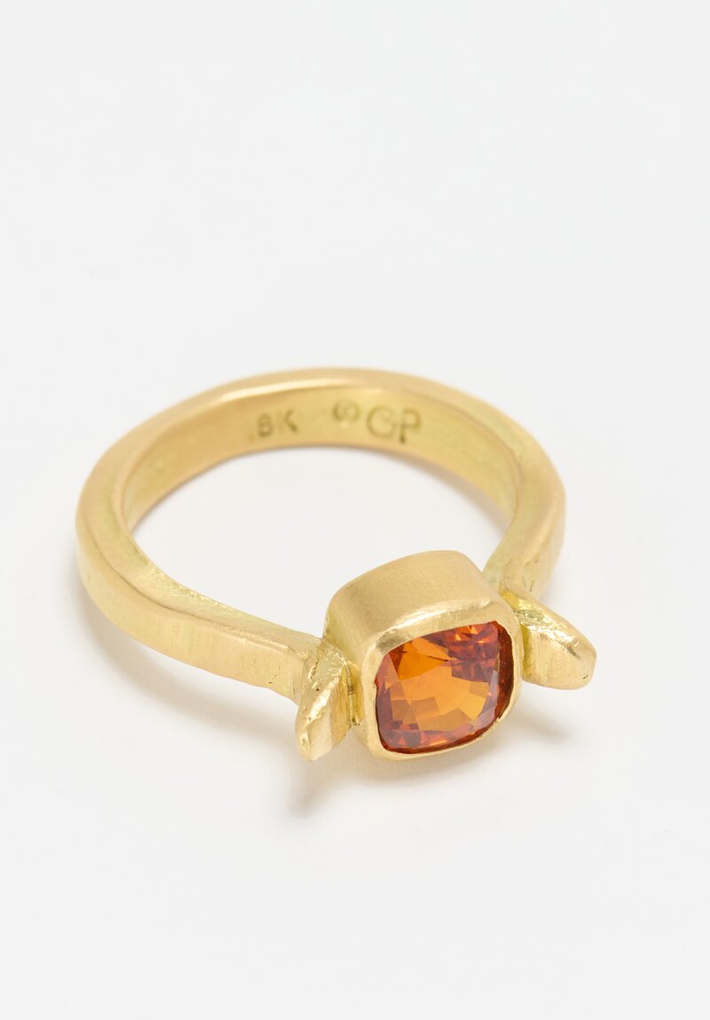 Greig Porter 18k, Orange Sapphire Ring	