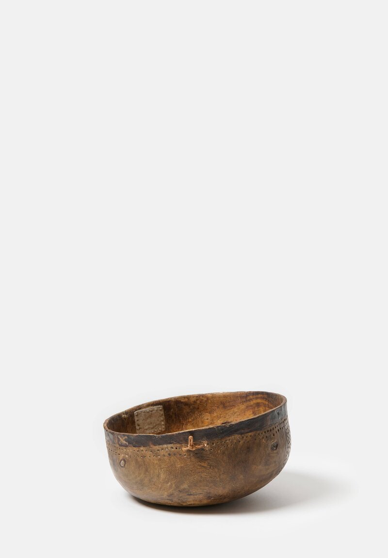 Antique and Vintage Large Hand-Carved Wood Turkana Bowl I	