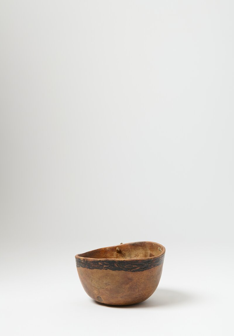 Antique and Vintage Medium Hand-Carved Wood Turkana Bowl II	