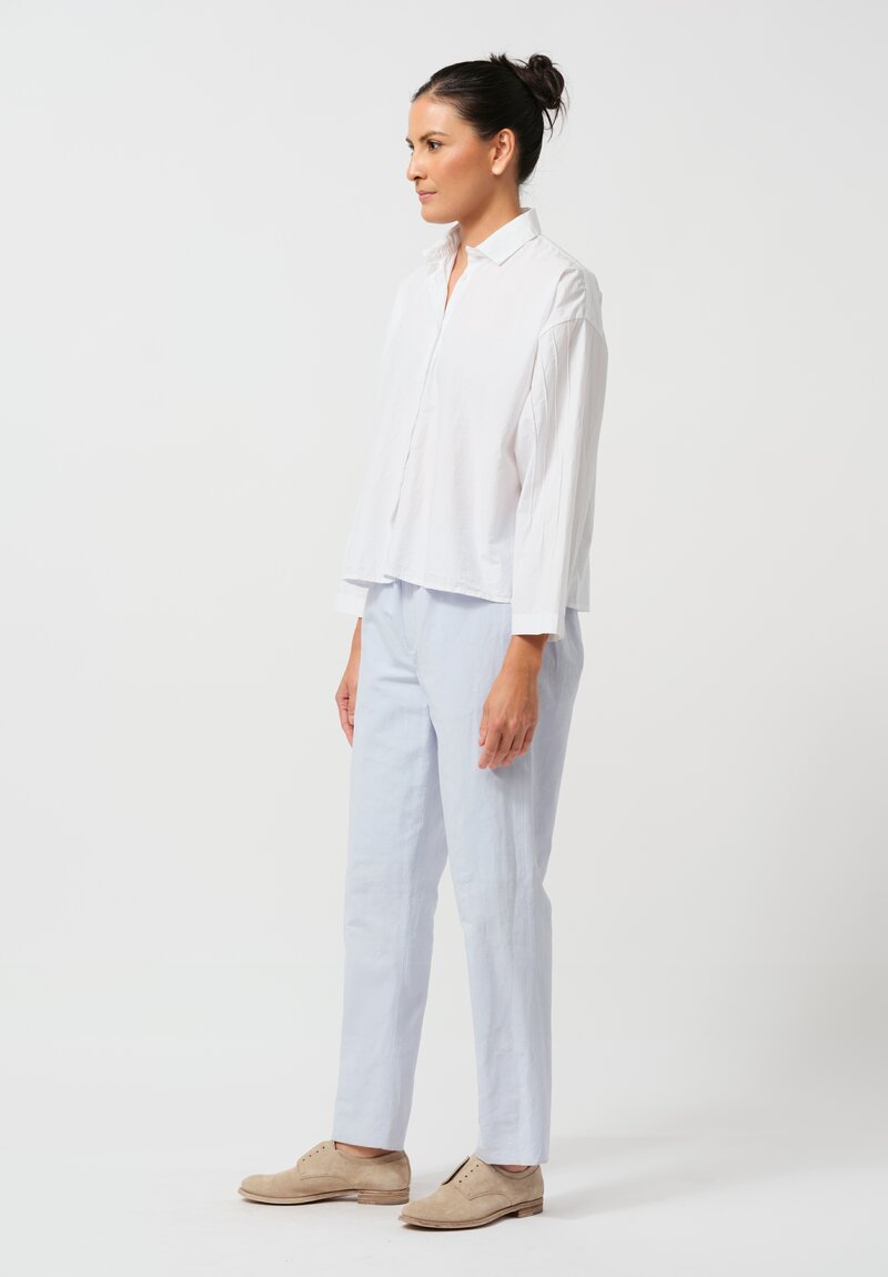 Bergfabel Cotton & Linen Easy Pants in Sweet Blue