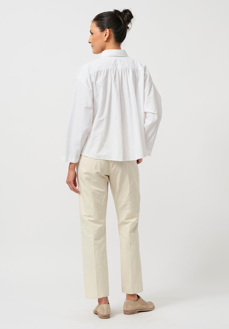 Bergfabel Cotton & Linen Easy Pants in Almond	