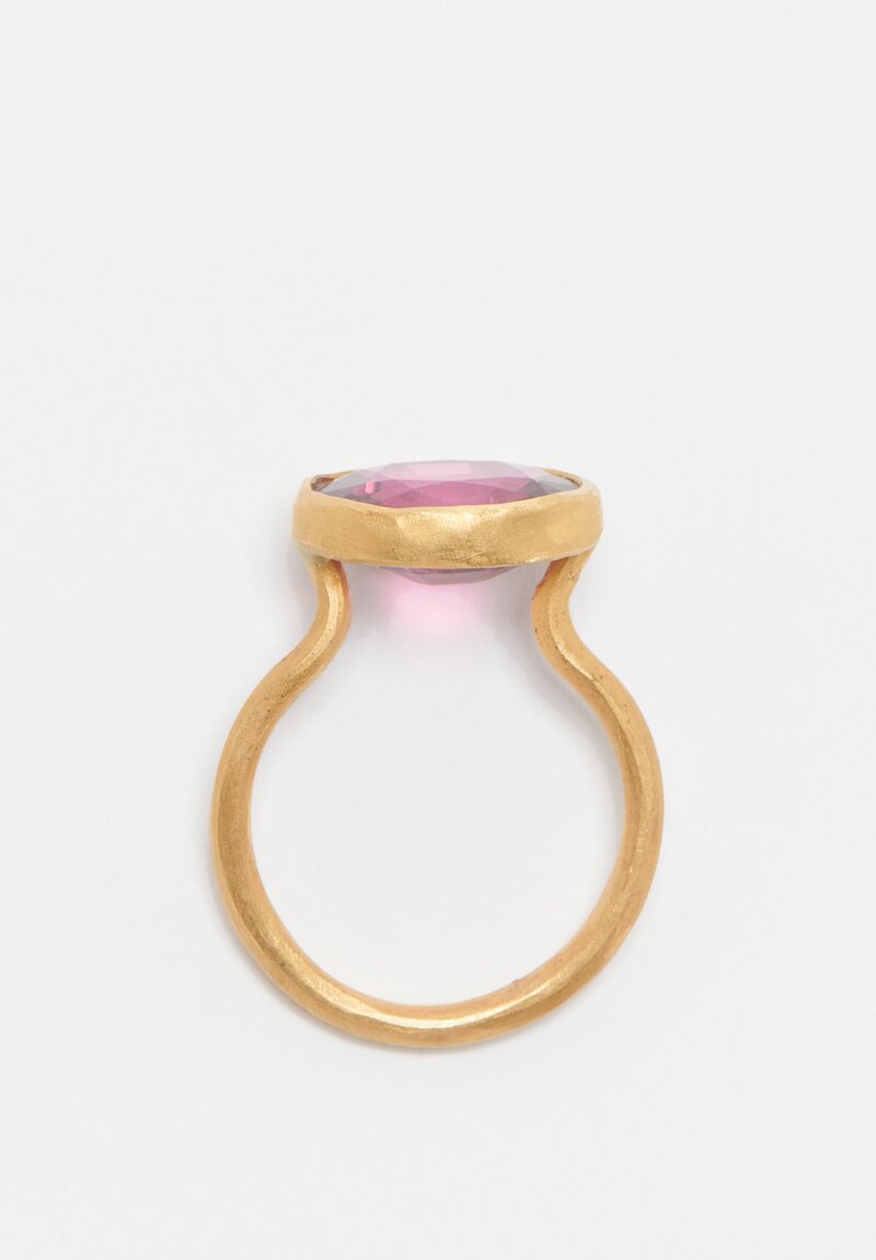 Margery Hirschey 22k, Pink Tourmaline Ring