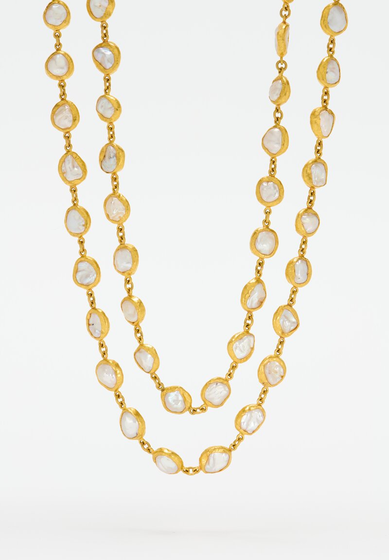 Ara Collection 24K Pearl Opera Necklace