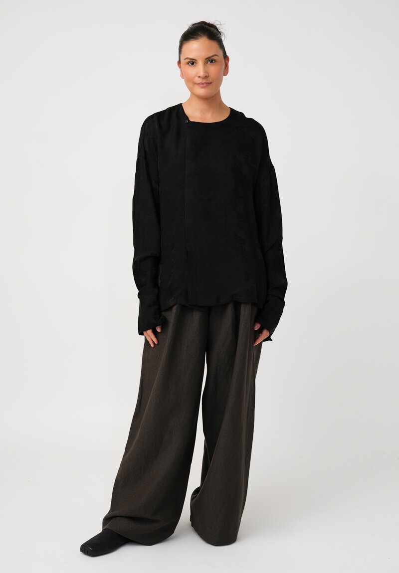 Uma Wang Zagros Tobin Top in Black