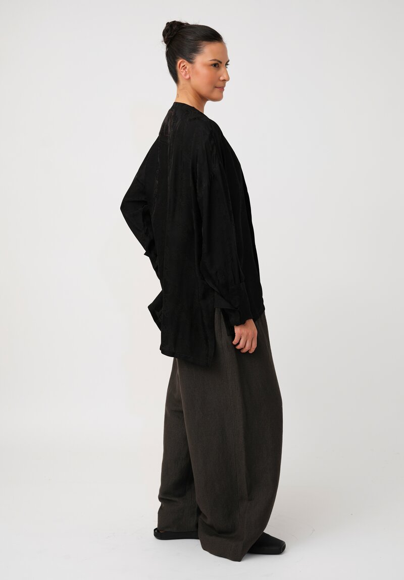 Uma Wang Zagros Tobin Top in Black