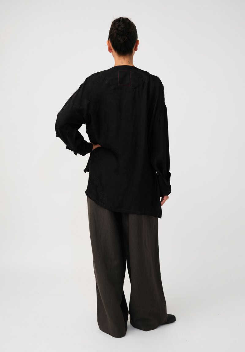 Uma Wang Zagros Tobin Top in Black