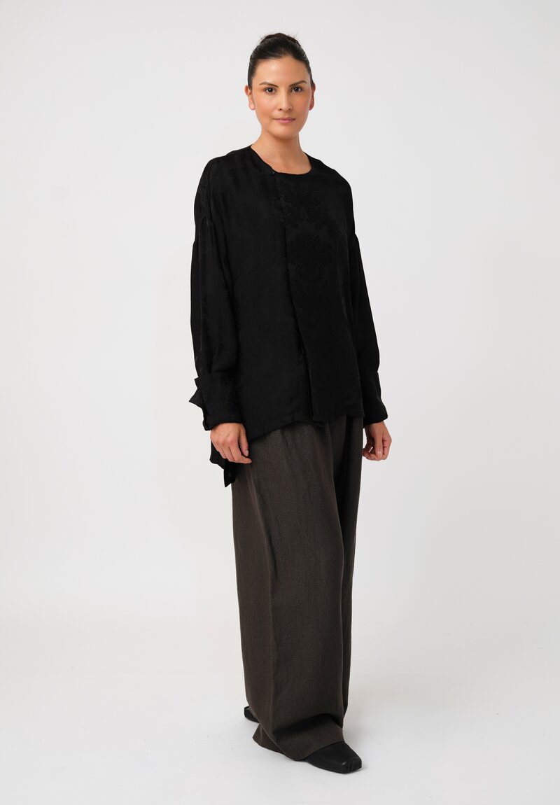 Uma Wang Zagros Tobin Top in Black