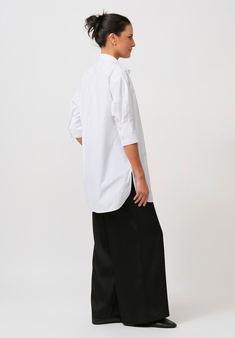 Jil Sander Organic Cotton Poplin Friday Shirt in Optic White	