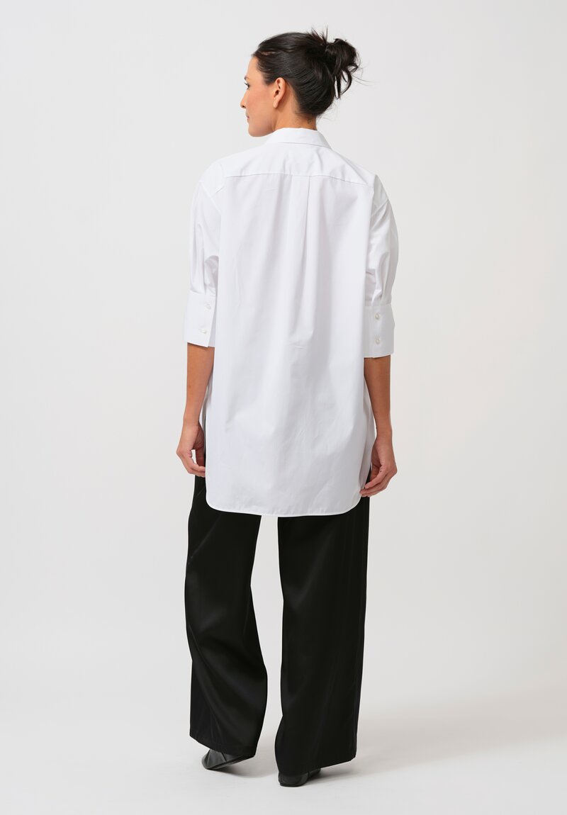 Jil Sander Organic Cotton Poplin Friday Shirt in Optic White	