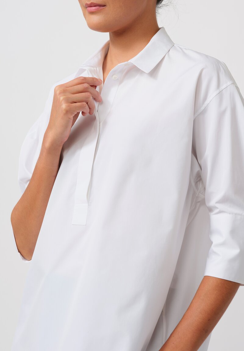 Jil Sander Organic Cotton Poplin Friday Shirt in Optic White	