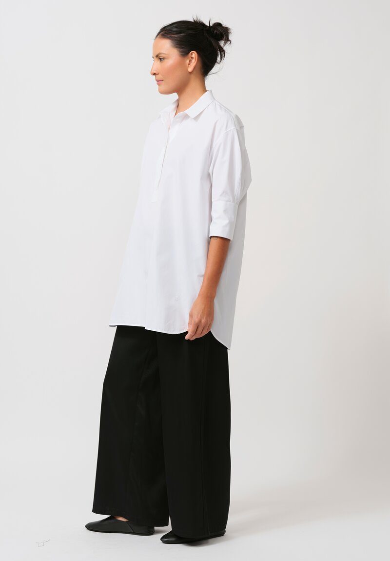 Jil Sander Organic Cotton Poplin Friday Shirt in Optic White	