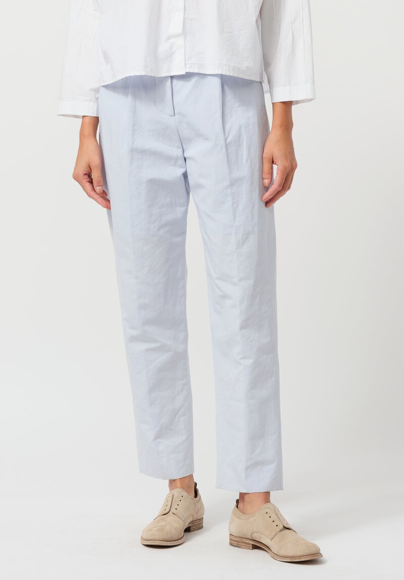 Bergfabel Cotton & Linen Farmer Pants in Sweet Blue	
