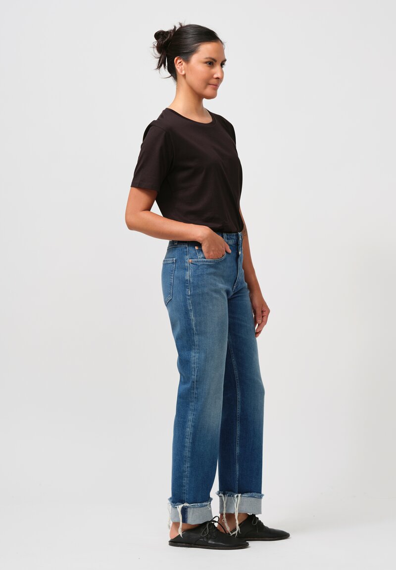 Closed Eco Denim, Straight Leg Roan Jeans in Mid Blue	