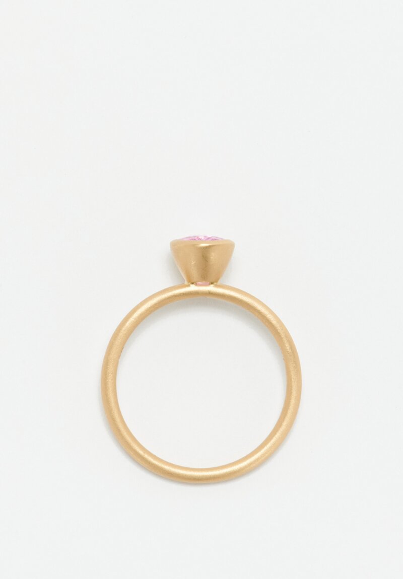 Kimberly Collins 18K Pink Sapphire Yumdrop Ring .95 Ct	