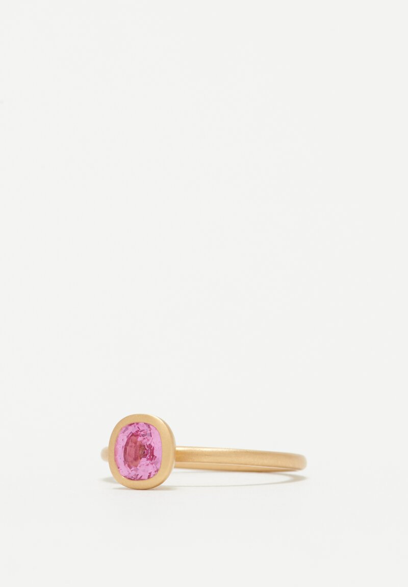 Kimberly Collins 18K Pink Sapphire Yumdrop Ring .93 Ct	
