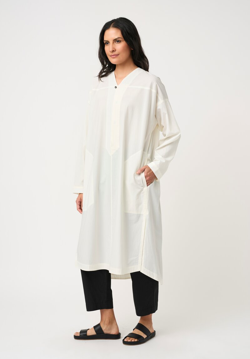 Jan-Jan Van Essche Cotton Shirting Tunic in White